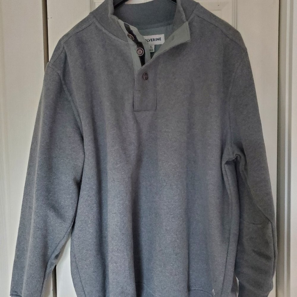 Mens Wolverine half button pull over